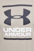 Функціональна футболка Under Armour колір коричневий з принтом