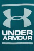 Функціональна футболка Under Armour колір зелений з принтом