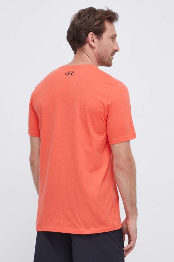 Футболка Under Armour чоловічий колір помаранчевий однотонний 1326799-439 фото 3