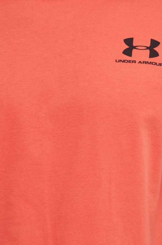 Футболка Under Armour чоловічий колір помаранчевий однотонний 1326799-439 фото 5