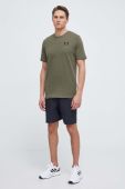 Футболка Under Armour чоловічий колір зелений з принтом (3581947)