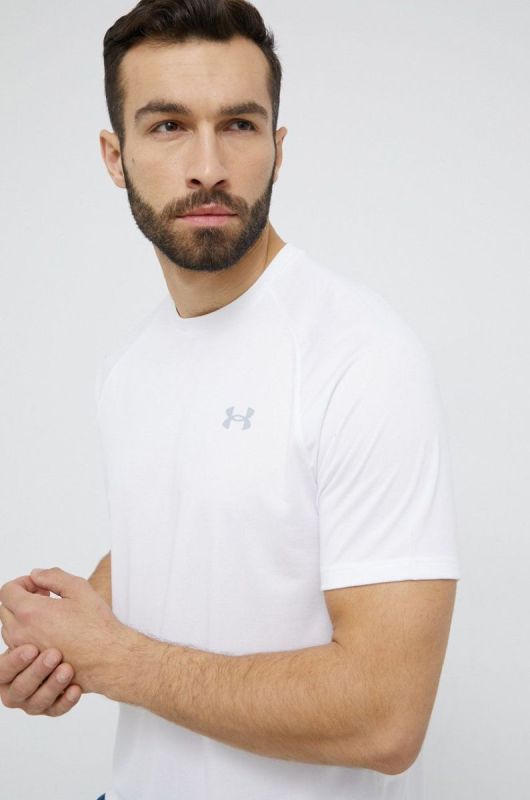 Футболка для тренувань чоловіча Under Armour Tech SS Tee 2.0 колір білий фото 4