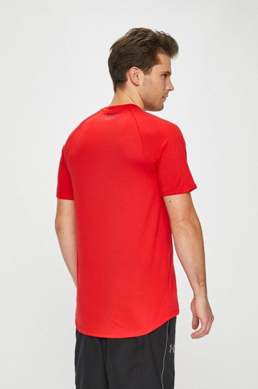 Футболка для тренувань чоловіча Under Armour Tech SS Tee 2.0 колір червоний фото 3