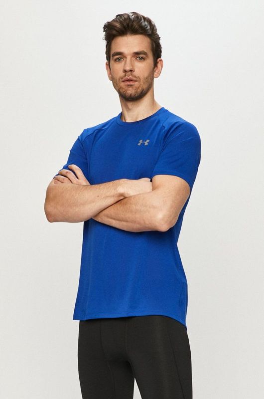 Футболка для тренувань чоловіча Under Armour Tech SS Tee 2.0 колір фіолетовий