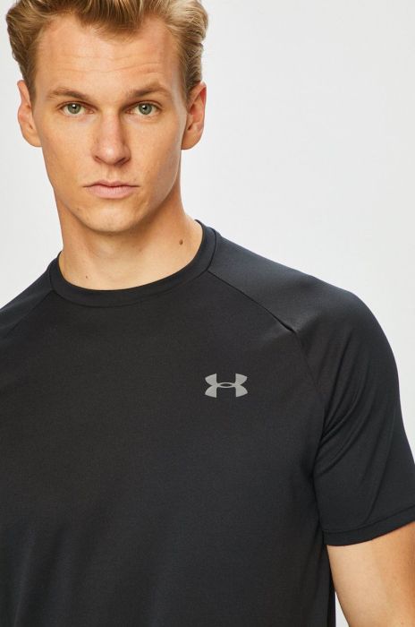 Тренувальна футболка Under Armour Tech 2.0 колір чорний однотонна 1326413-191
