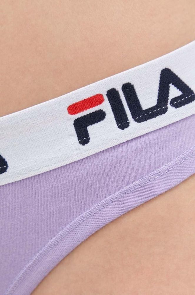 Стринги Fila колір фіолетовий фото 3
