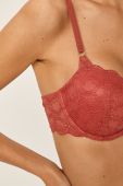 Бюстгальтер Dkny колір рожевий мереживо гладкий (483478)