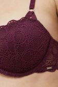 Бюстгальтер Dkny колір фіолетовий мереживо однотонний