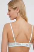 Бюстгальтер Dkny колір бірюзовий мереживо однотонний