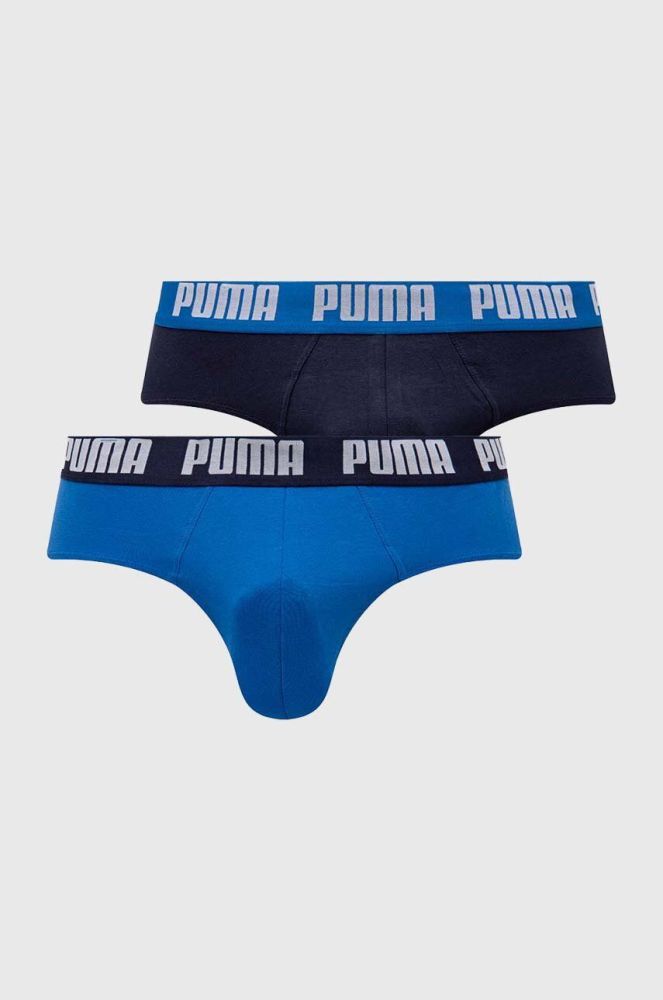 Puma - Сліпи (2-pack) чоловічі колір синій (3240500)