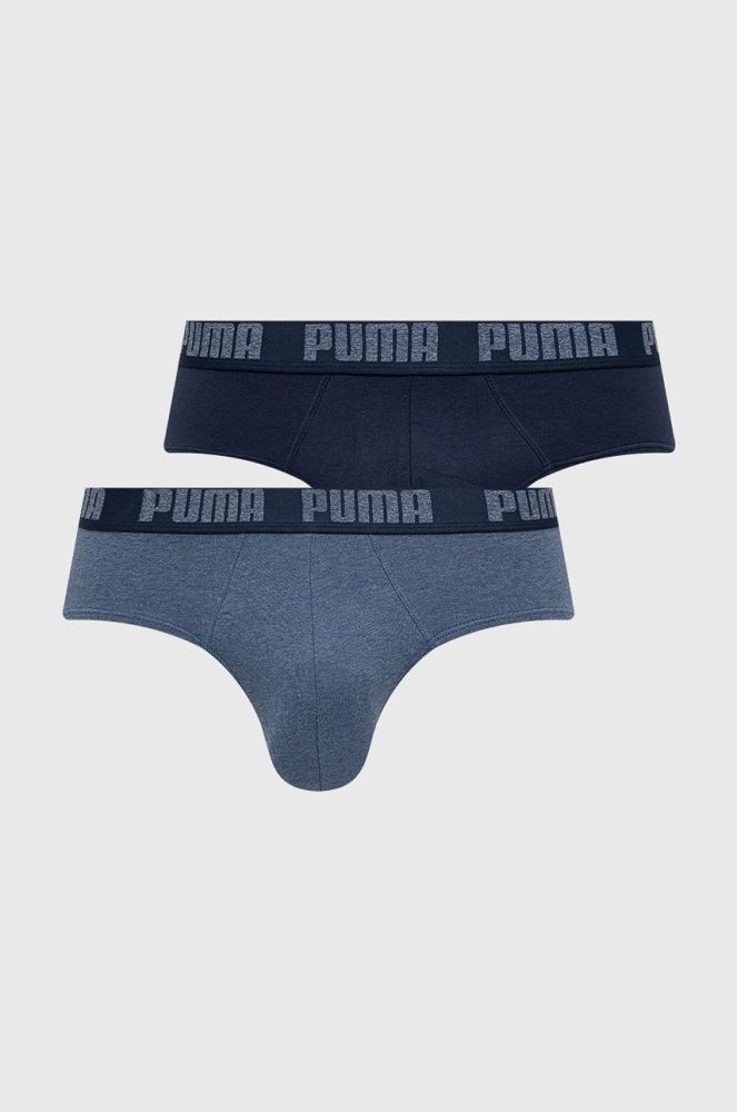 Puma - Сліпи (2-pack) чоловічі колір синій (3240502)