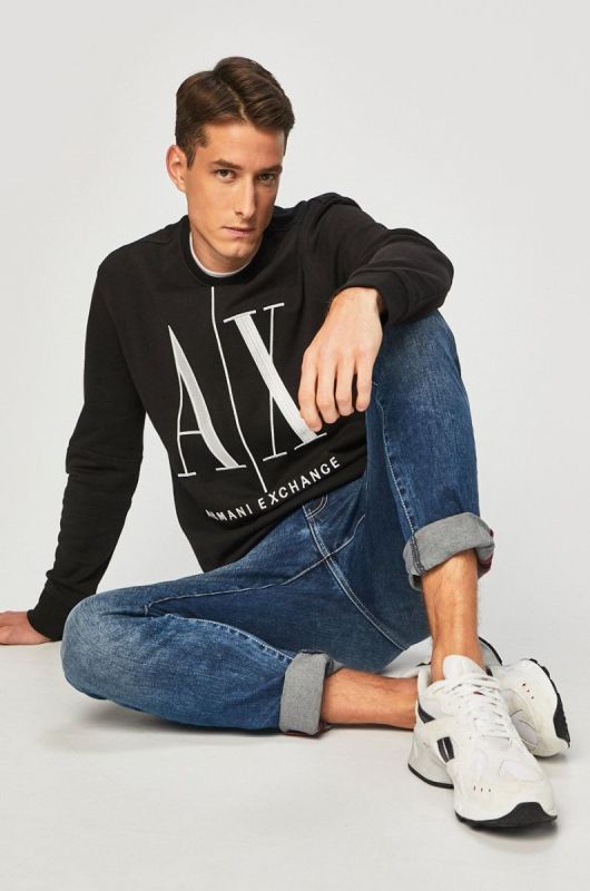 Armani Exchange - Кофта колір чорний (361164) фото 2