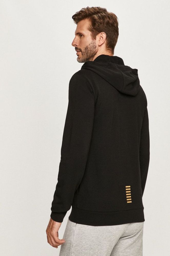 Кофта EA7 Emporio Armani чоловіча колір чорний з принтом (359217) фото 3