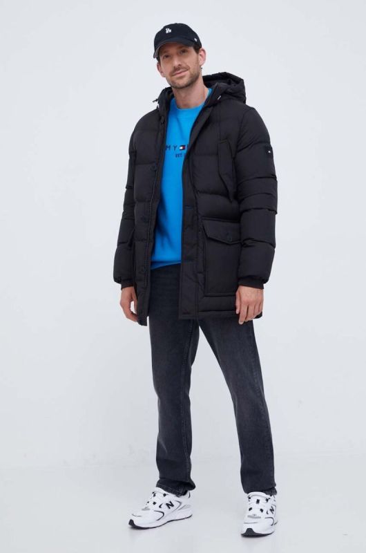 Кофта Tommy Hilfiger чоловіча колір зелений з аплікацією (3492148) фото 2