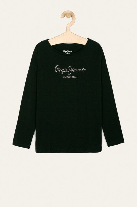 Pepe Jeans - Дитячий лонгслів Nuria LS 128-180 cm колір чорний