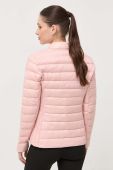 Пухова куртка Armani Exchange жіноча колір рожевий перехідна