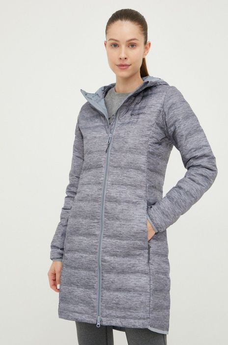 Спортивна пухова куртка Columbia Lake колір сірий перехідна