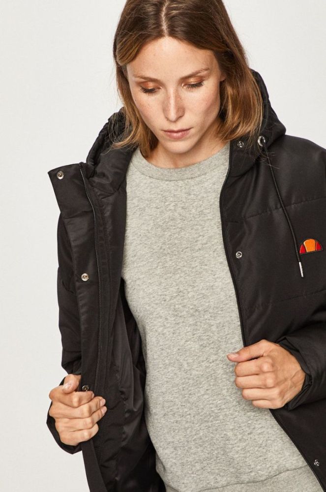 Куртка Ellesse жіноча колір чорний перехідна фото 6
