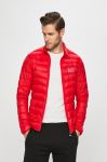 Пухова куртка EA7 Emporio Armani колір червоний перехідна Пухова куртка EA7 Emporio Armani колір червоний перехідна