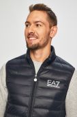 Пухова безрукавка EA7 Emporio Armani чоловічий колір синій