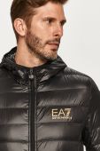 Пухова куртка EA7 Emporio Armani чоловіча колір чорний перехідна (863723)