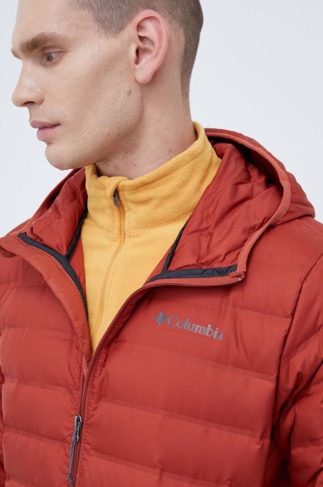 Спортивна пухова куртка Columbia Lake 22 колір червоний фото 4