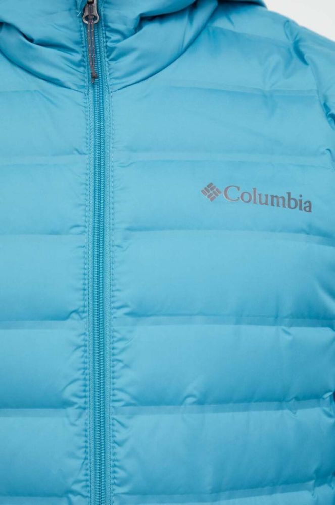 Спортивна пухова куртка Columbia Lake 22 колір бірюзовий фото 5