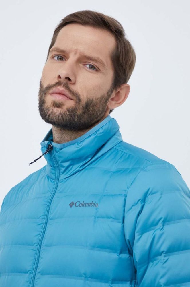 Спортивна пухова куртка Columbia Lake колір бірюзовий фото 4