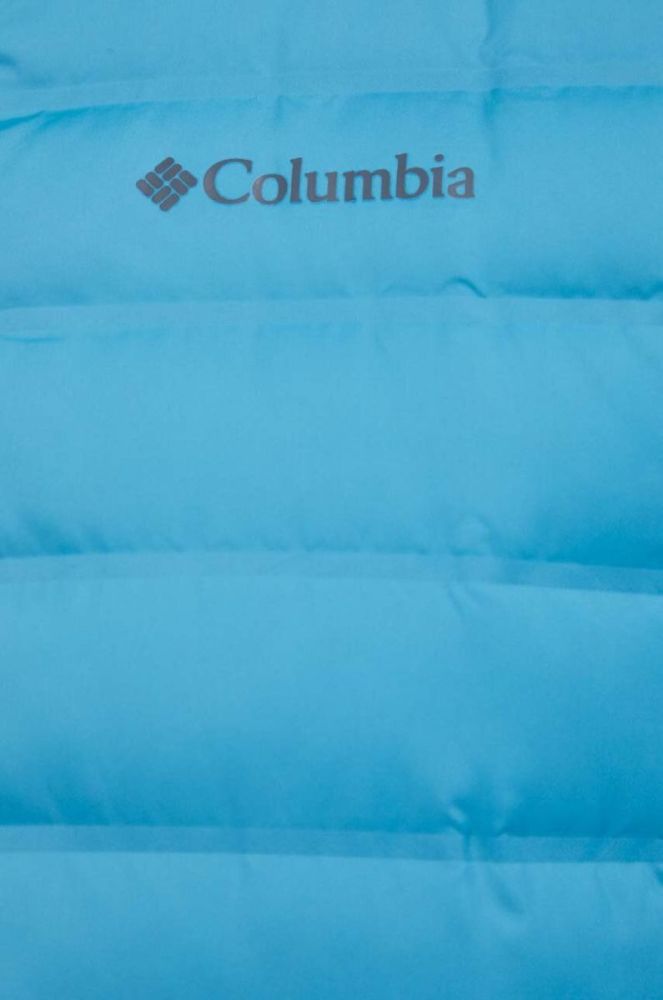 Спортивна пухова куртка Columbia Lake колір бірюзовий фото 5