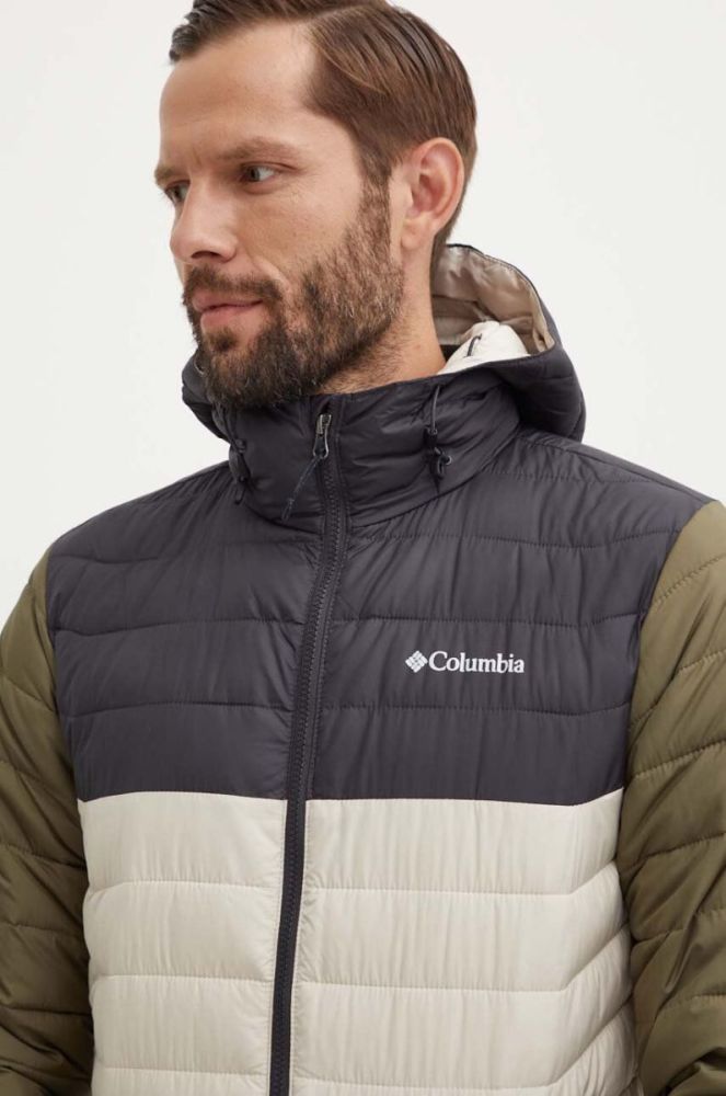 Спортивна куртка Columbia Powder колір зелений зимова 1693931-664 фото 4