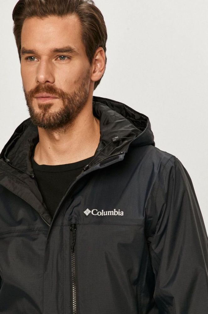 Куртка outdoor Columbia Pouring Adventure Ii колір чорний перехідна 1760061-479 фото 4