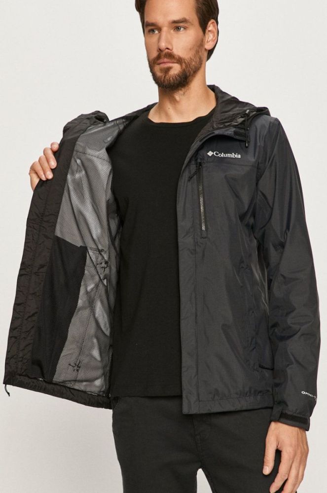 Куртка outdoor Columbia Pouring Adventure Ii колір чорний перехідна 1760061-479 фото 6