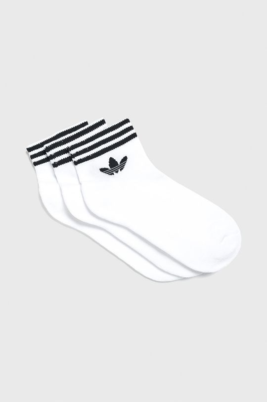 adidas Originals - Шкарпетки (3-pack) EE1152-WHT/BLK колір білий