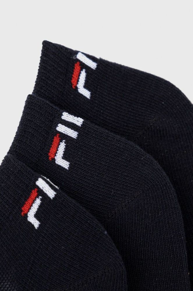 Шкарпетки Fila (3 pack) жіночі колір синій фото 2