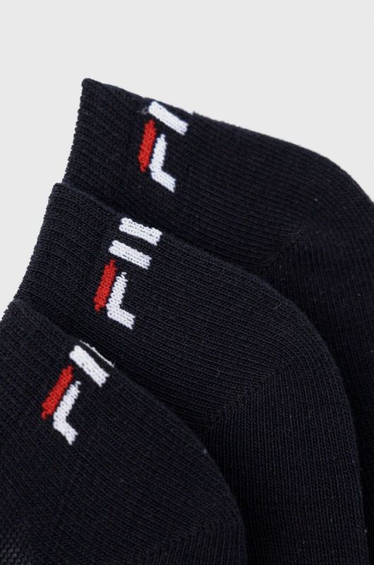 Шкарпетки Fila (3 pack) жіночі колір синій фото 2