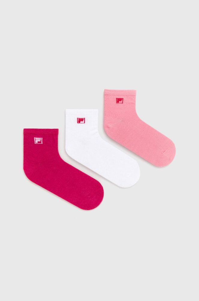 Fila Шкарпетки (3 pack) колір рожевий