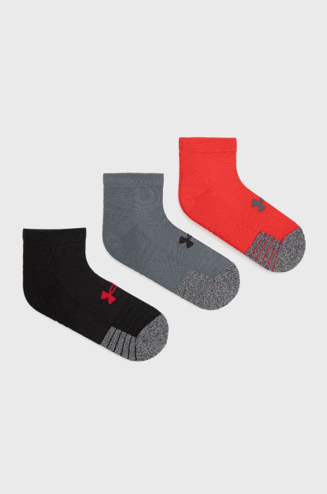 Шкарпетки Under Armour (3-pack) 1346753 чоловічі колір червоний