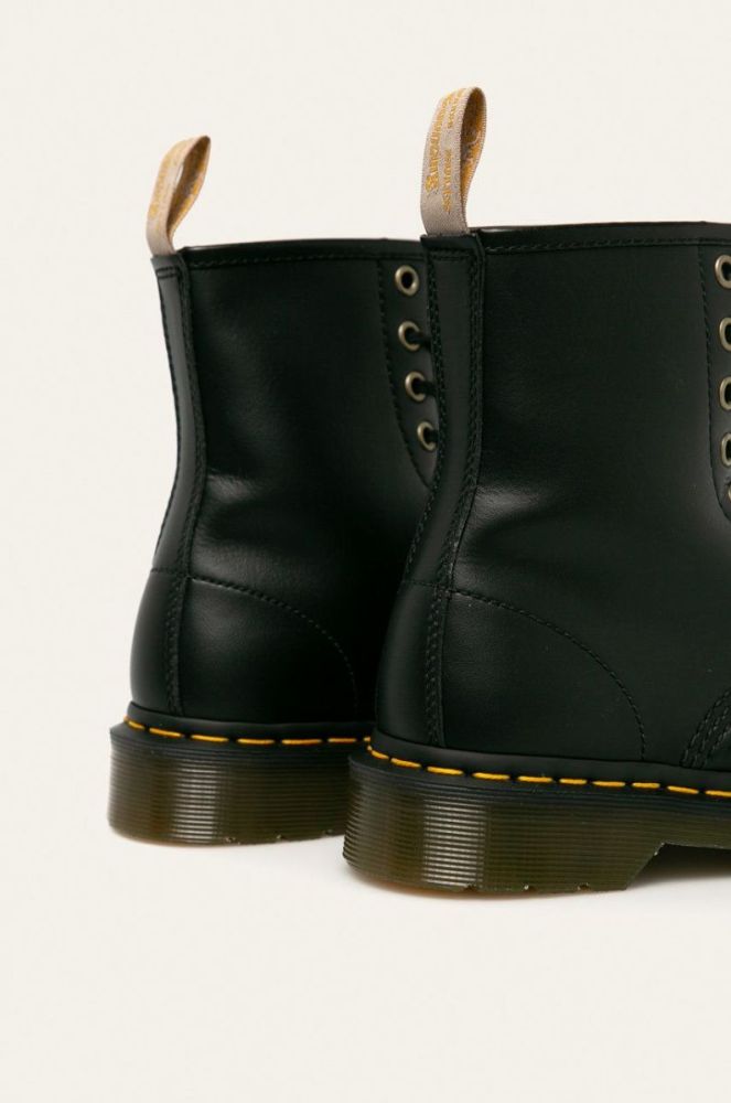Черевики Dr. Martens Vegan 1460 жіночі колір чорний на плоскому ходу 14045001-Black. фото 3