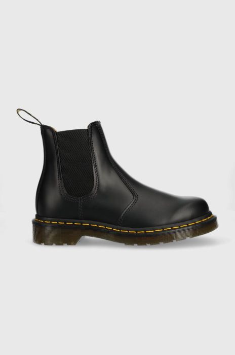 Шкіряні черевики Dr. Martens жіночі колір чорний на плоскому ходу 22227001-black Шкіряні черевики Dr. Martens жіночі колір чорний на плоскому ходу 22227001-black