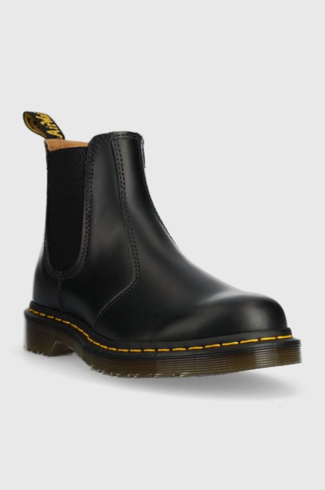 Шкіряні черевики Dr. Martens жіночі колір чорний на плоскому ходу 22227001-black фото 2