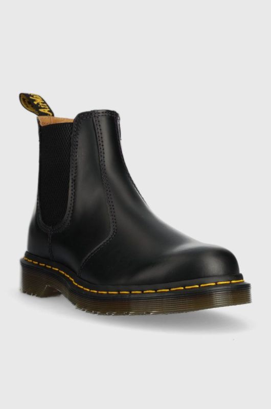 Шкіряні черевики Dr. Martens жіночі колір чорний на плоскому ходу 22227001-black фото 2