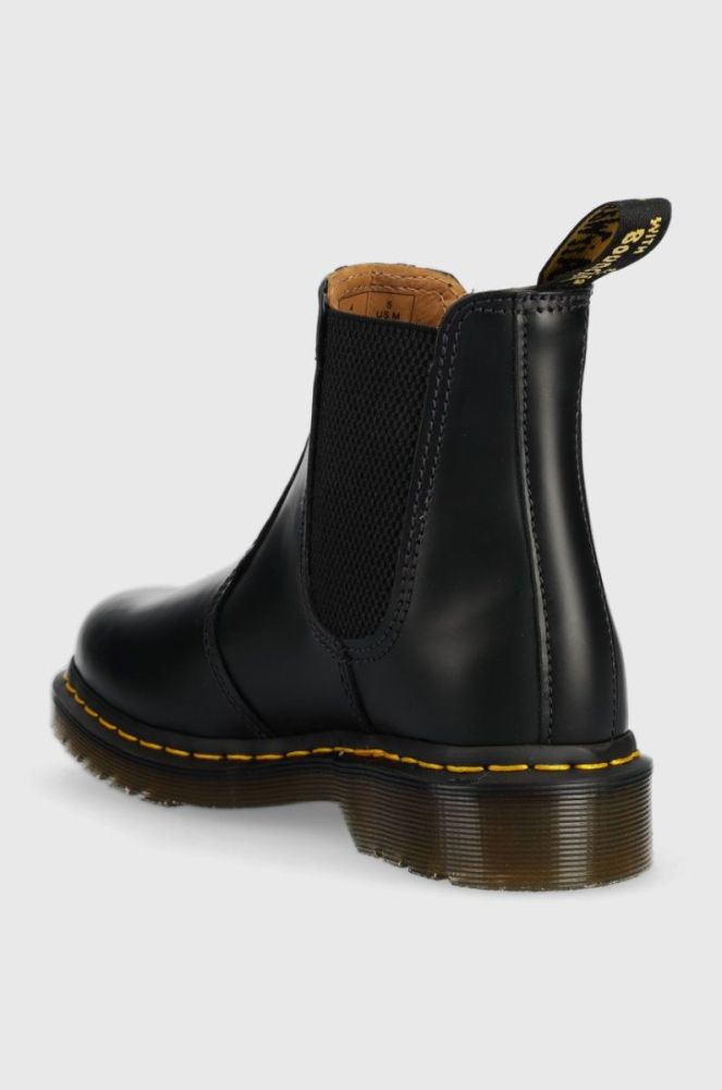 Шкіряні черевики Dr. Martens жіночі колір чорний на плоскому ходу 22227001-black фото 3