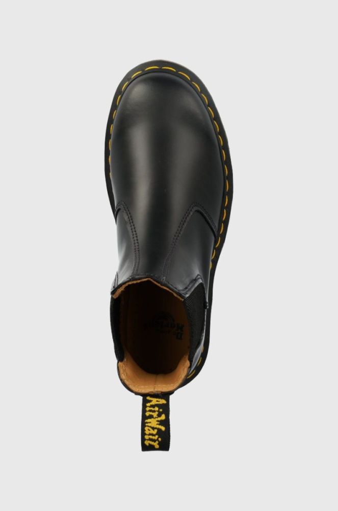 Шкіряні черевики Dr. Martens жіночі колір чорний на плоскому ходу 22227001-black фото 4