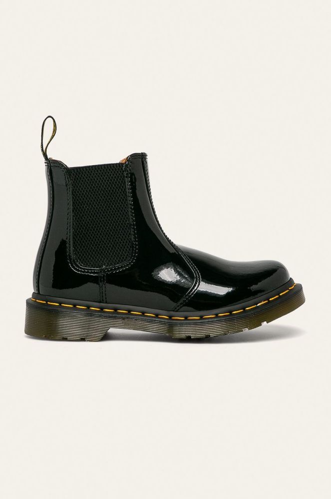 Шкіряні черевики Dr. Martens 2976 жіночі колір чорний на плоскому ходу 25278001-Black