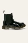 Шкіряні черевики Dr. Martens 2976 жіночі колір чорний на плоскому ходу 25278001-Black Шкіряні черевики Dr. Martens 2976 жіночі колір чорний на плоскому ходу 25278001-Black