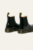 Шкіряні черевики Dr. Martens 2976 жіночі колір чорний на плоскому ходу 25278001-Black