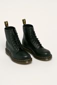 Шкіряні черевики Dr. Martens жіночі колір чорний на плоскому ходу (1055823)