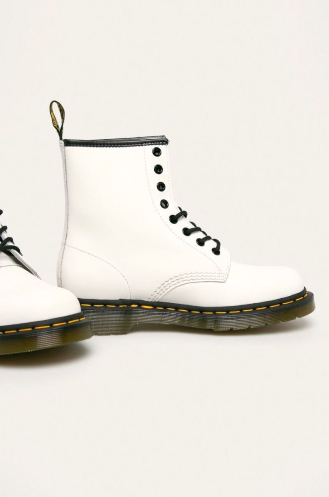 Dr. Martens - Кожаные ботинки 11822100-White цвет белый фото 2