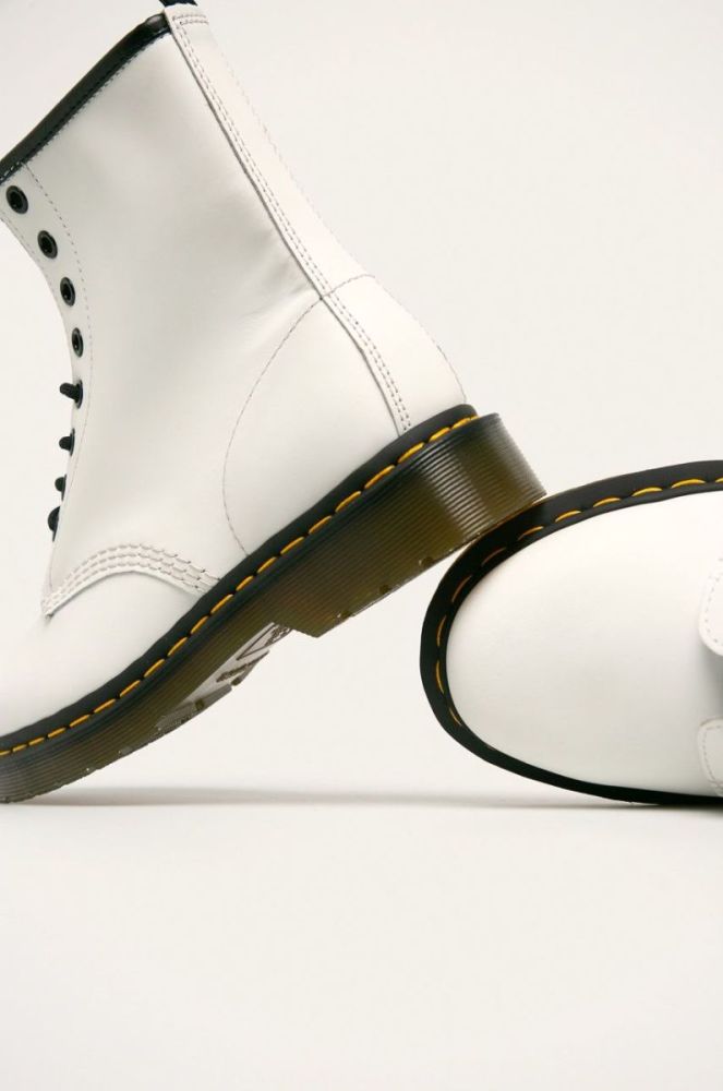 Dr. Martens - Кожаные ботинки 11822100-White цвет белый фото 5
