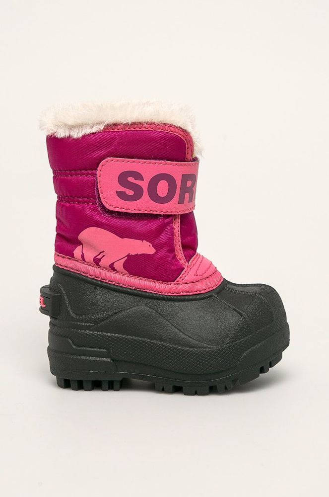 Sorel - Дитячі чоботи Toddler Snow Commander колір рожевий